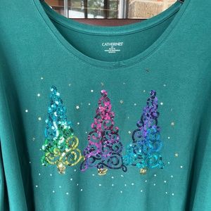 Catherines holiday long sleeve t-shirt